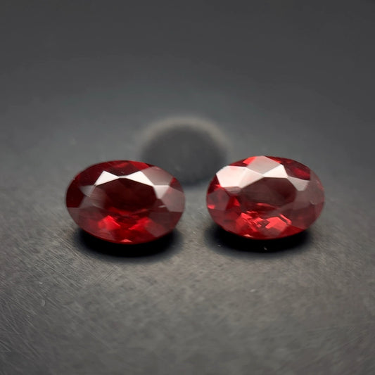 PAR GRANATE CORTE OVAL 5X7 MM