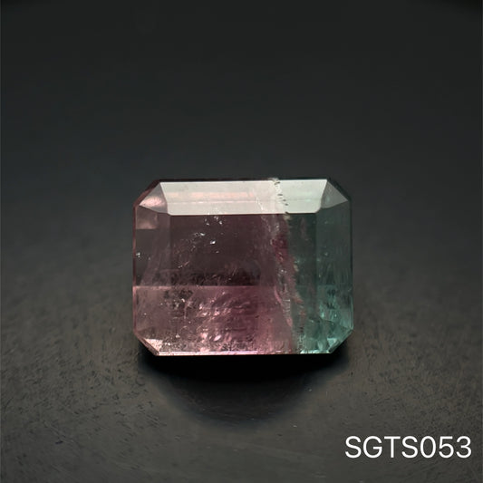 TURMALINA BICOLOR 8.70 X 7 MM 2.5 CTS