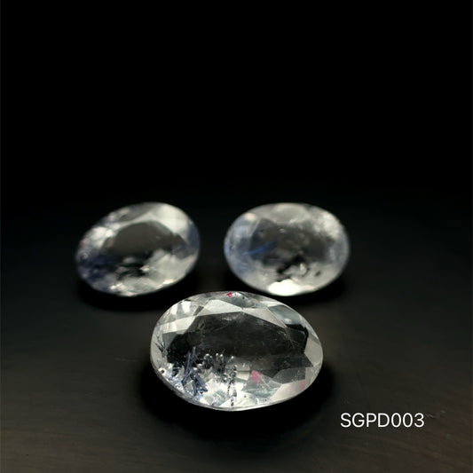 JUEGO  DE DUMORTERITA NATURAL OVAL 1.955 CT/