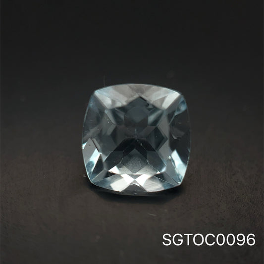 TOPACIO AZUL CUSHION 7.9 x 7.8MM 2.635 CT
