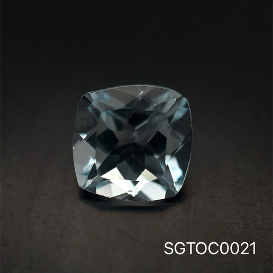 TOPACIO AZUL CUSHION 8.1x8.3MM .