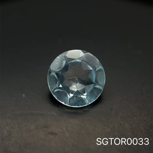 TOPACIO AZUL REDONDO 7 MM