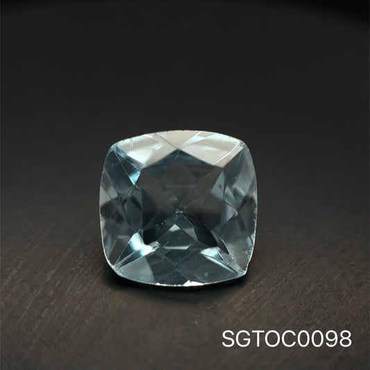 TOPACIO AZUL CUSHION 8.3x8.3MM .