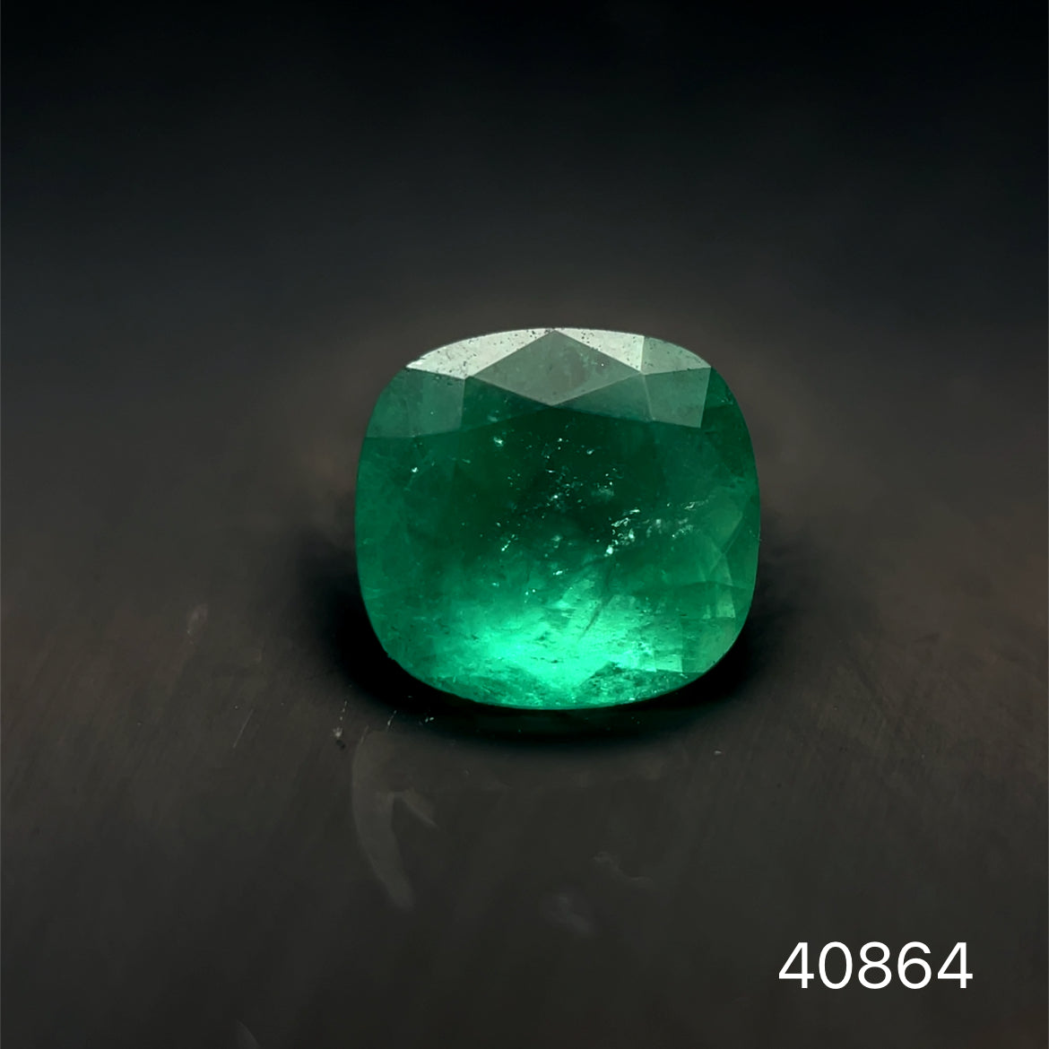 ESMERALDA CDTEC CUSHION 6.55 x 6.15 x 4.51 MM  1.08 CTS