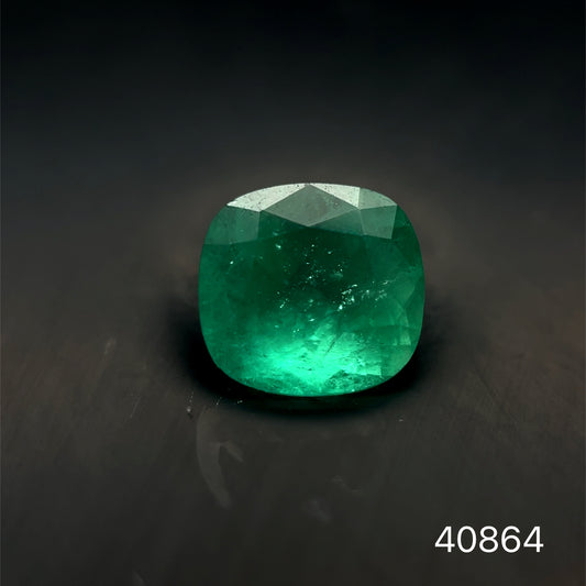 ESMERALDA CDTEC CUSHION 6.55 x 6.15 x 4.51 MM  1.08 CTS