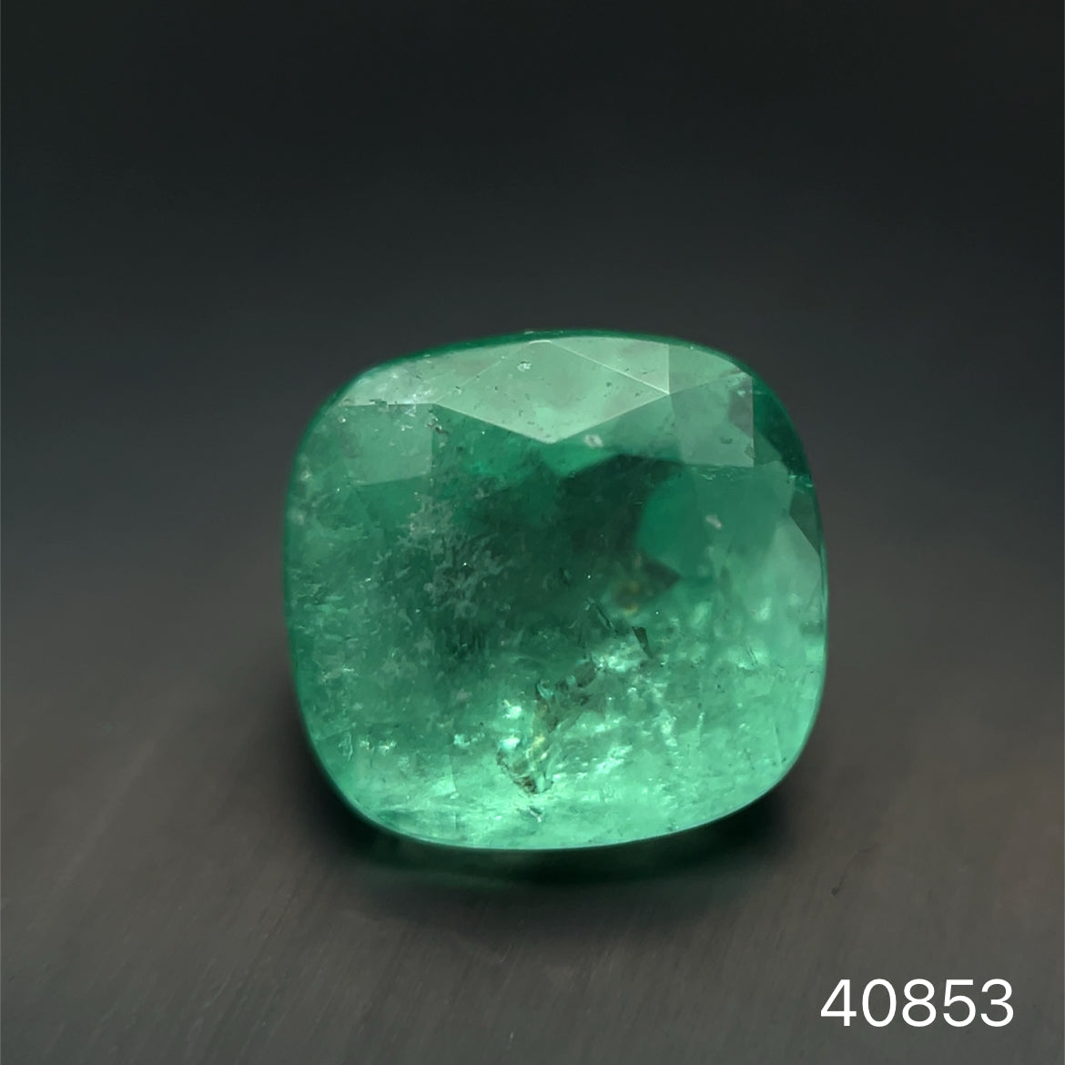 ESMERALDA CDTEC CORTE CUSHION 9.78 X 9.26 X 7.16 MM  4.14 CT