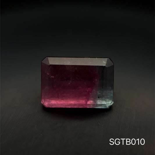 TURMALINA BICOLOR 3.40 CTS 7.16 X 10.26 MM