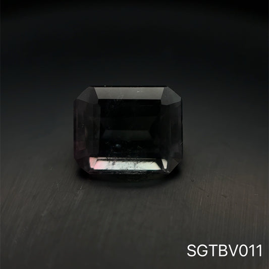 TURMALINA BICOLOR VERDE 3.880 CT  7.95 X 9.82