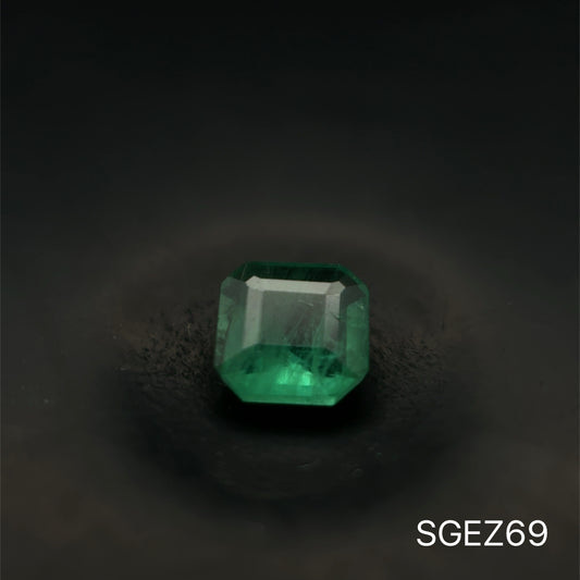ESMERALDA ZAMBIA C.ASSCHER 0.210 CTS 3.5 X 3.5 MM