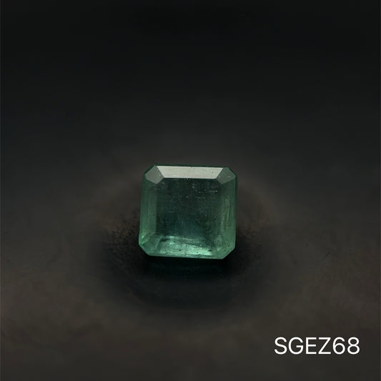 ESMERALDA ZAMBIA C.ASSCHER 0.550 CTS 4.5 X 4.6 MM