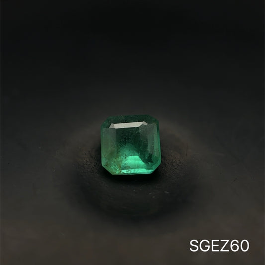 ESMERALDA ZAMBIA C.ASSCHER 0.350 CTS 4.3 X 4.1 MM