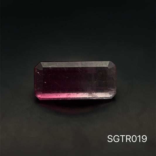 TURMALINA ROSA BICOLOR BAGUETTE 1.30 CTS 4.49 X 9.75 MM
