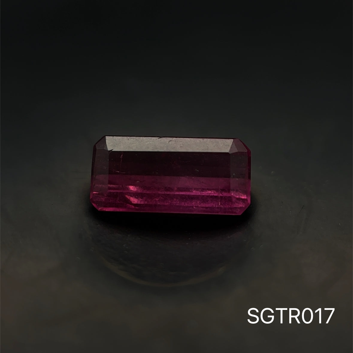 TURMALINA ROSA BICOLOR BAGUETTE 0.725 CTS 3.92 X 8.19 MM
