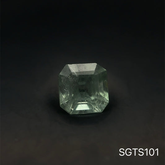 TURMALINA VERDE ASSCHER 1.175 CTS 6.22 X 6.12 MM