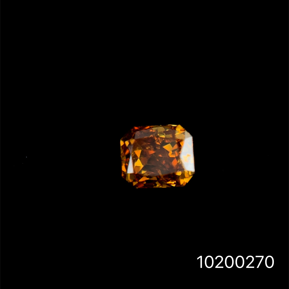 DIAMANTE FANCY DARK YELLOW RADIANT 0.165 CTS