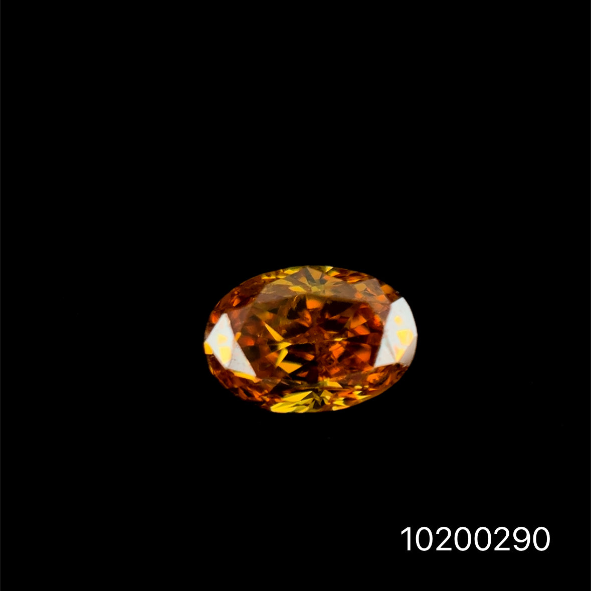 DIAMANTE FANCY DARK YELLOW OVAL 0.22 CTS