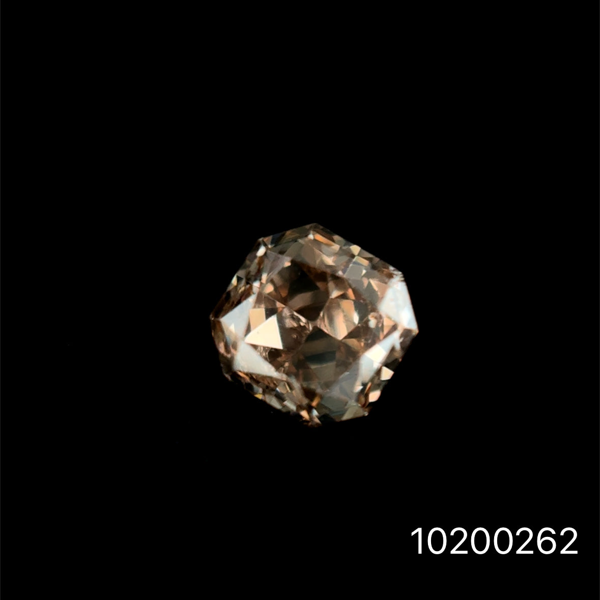 DIAMANTE FANCY LIGHT BROWN  ASSCHER 0.305 CTS
