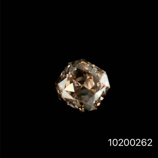 DIAMANTE FANCY LIGHT BROWN  ASSCHER 0.305 CTS
