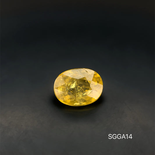 GRANATE AMARILLO OVAL  1.82 CT/ 6.19 X 8.07 MM