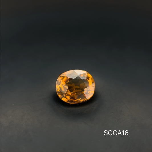 GRANATE AMARILLO OVAL  1.18 CT/ 5.86 X 6.78 MM