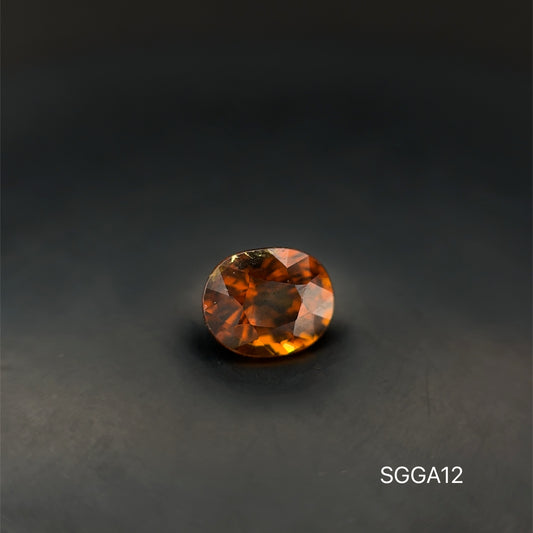 GRANATE AMARILLO OVAL  1.26 CT/ 5.66 X 6.92 MM