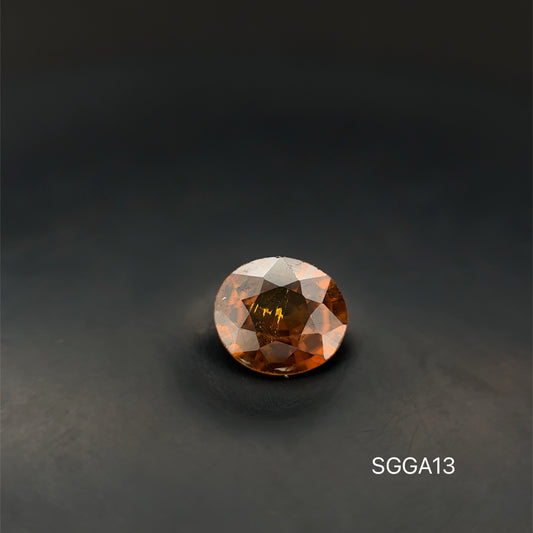 GRANATE AMARILLO OVAL  1.14 CT/ 6.14 X 6.96 MM