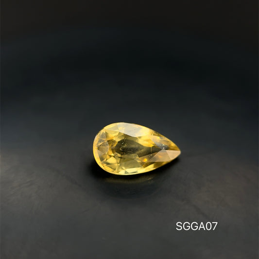 GRANATE AMARILLO PERA 1.73 CT/ 5.79 X 9.68 MM