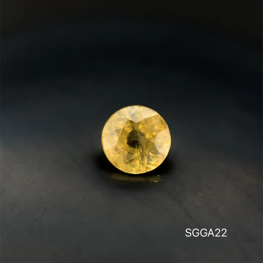 GRANATE AMARILLO REDONDO 2.16 CT / 7.37 MM