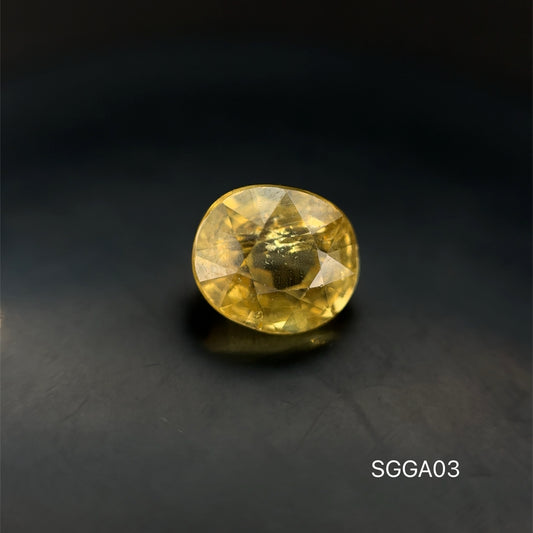 GRANATE AMARILLO CUSHION 4.33 CT/ 8.12 X 9.27 MM