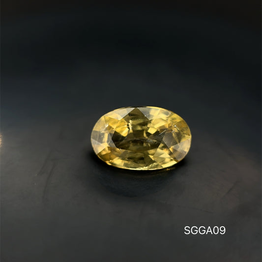 GRANATE AMARILLO OVAL  1.87 CT/ 6.30  X 9.83 MM
