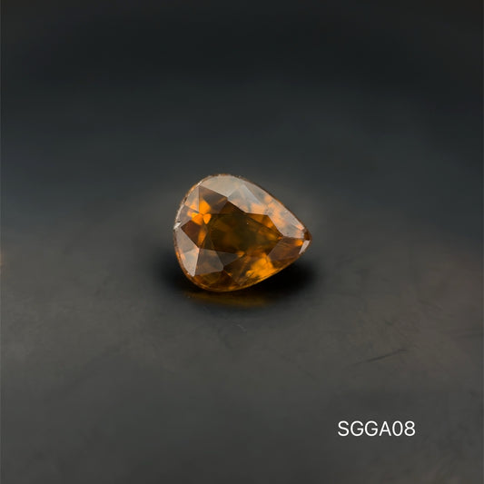 GRANATE AMARILLO PERA 1.32 CT/ 6.06 X 7.11 MM