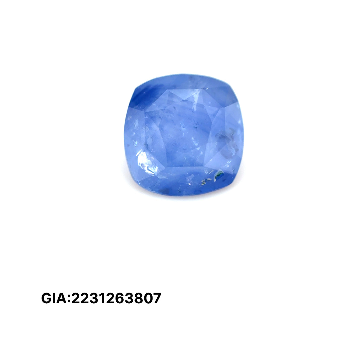ZAFIRO GIA CUSHION 4.73 CTS 9.28 X 8.99 X 6.26 MM