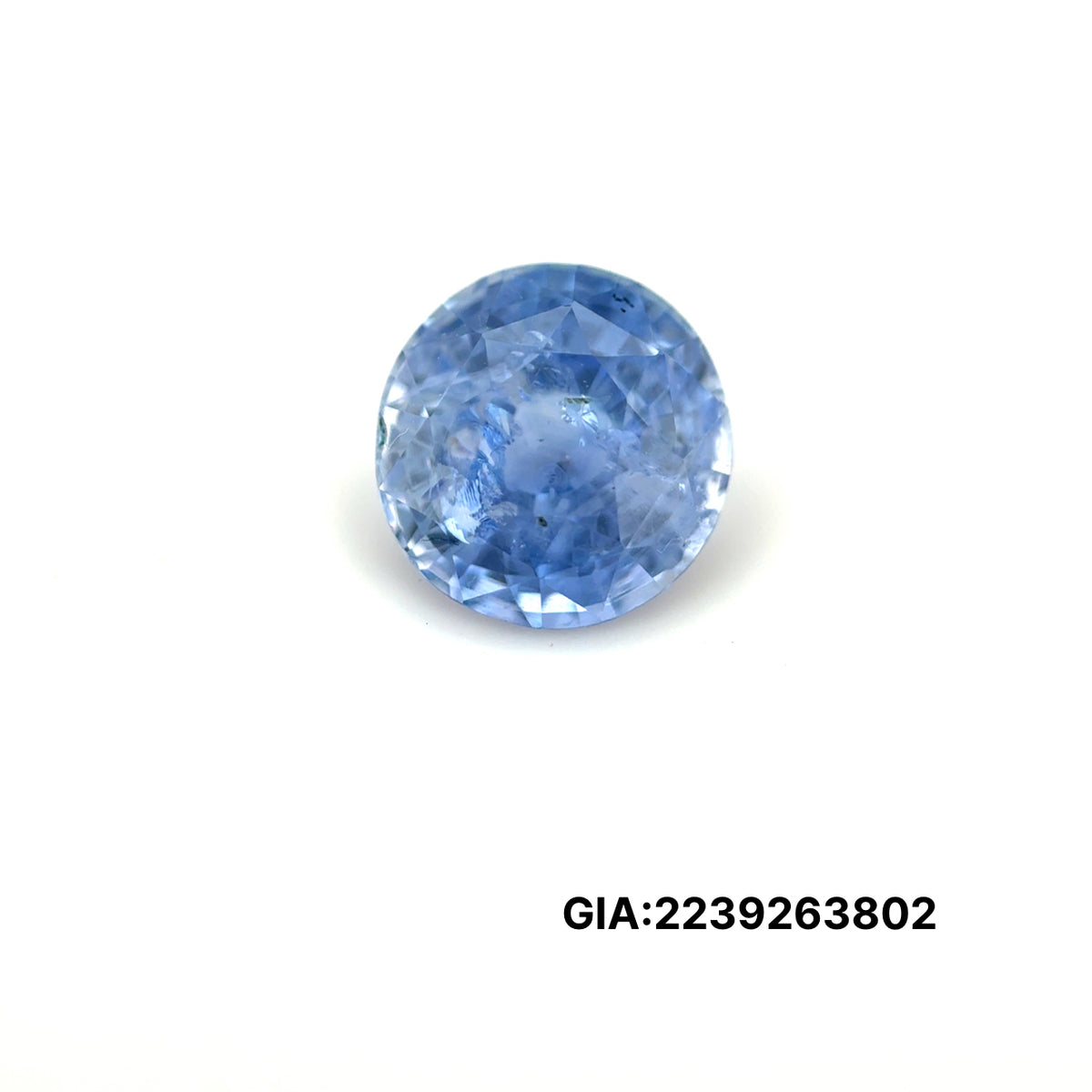ZAFIRO GIA REDONDO 2.49 CTS 7.62 - 7.89 X 5.18 MM