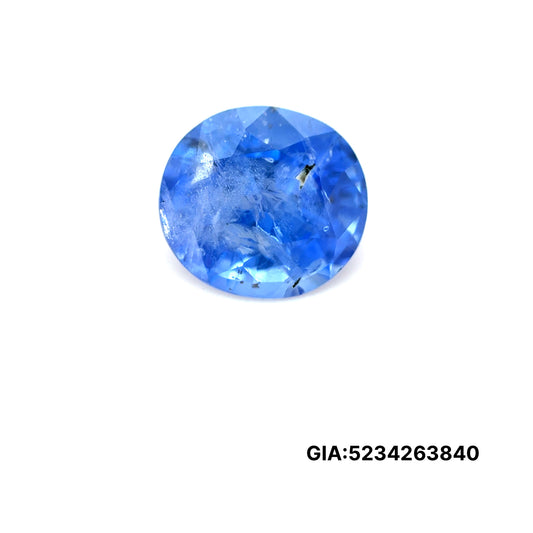 ZAFIRO GIA OVAL 3.45 CTS 9.26 X 8.47 X 5.66 MM
