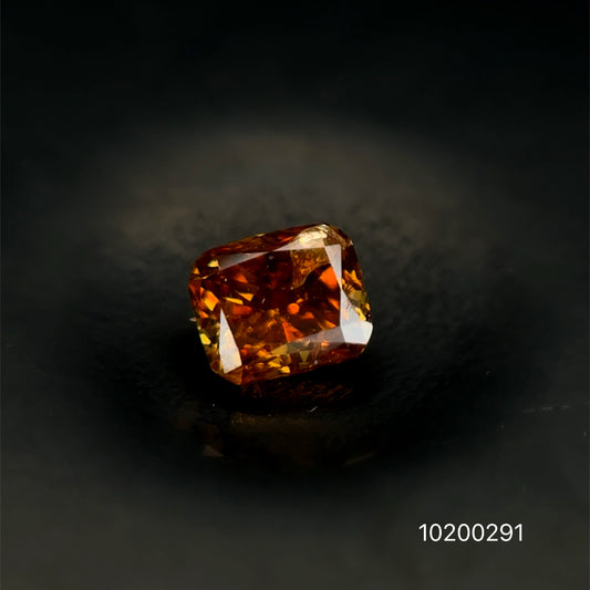 DIAMANTE FANCY DARK YELLOW RADIANT 0.21 CTS