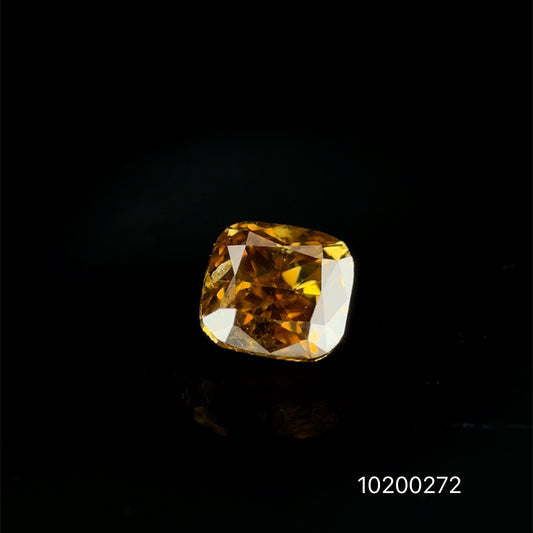 DIAMANTE FANCY DARK YELLOW CUSHION 0.19 CTS
