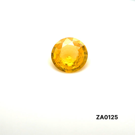 ZAFIRO AMARILLO CORTE REDONDO 1.245 CTS 7.14 X 3.15 MM