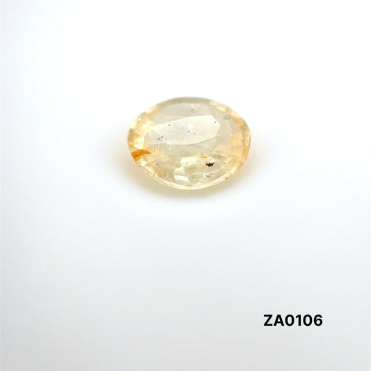 ZAFIRO AMARILLO CORTE OVAL 1.560 CTS 7.92 X 6.60 X 3.06 MM