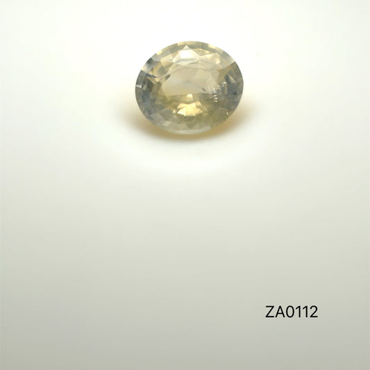 ZAFIRO AMARILLO CORTE OVAL 1.210 CTS 6.99 X 6.02 X 3.57 MM