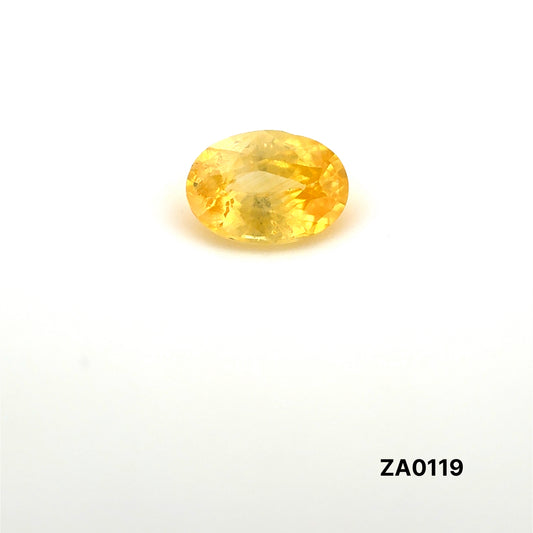 ZAFIRO AMARILLO CORTE OVAL 1.395 CTS 7.79 X 5.55 X 3.76 MM