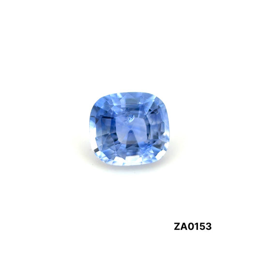 ZAFIRO CORNFLOWER BLUE  CUSHION 0.835 CTS 5.45 X 5.02 MM