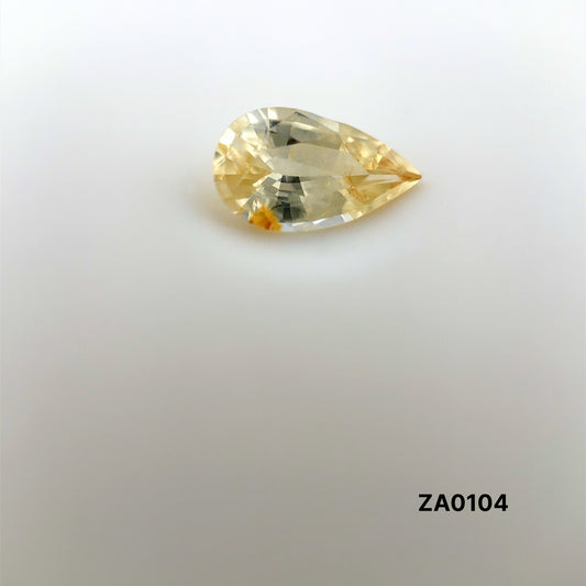ZAFIRO AMARILLO CORTE PERA 1.195 CTS 9.12 X 5.36 X 3.45 MM