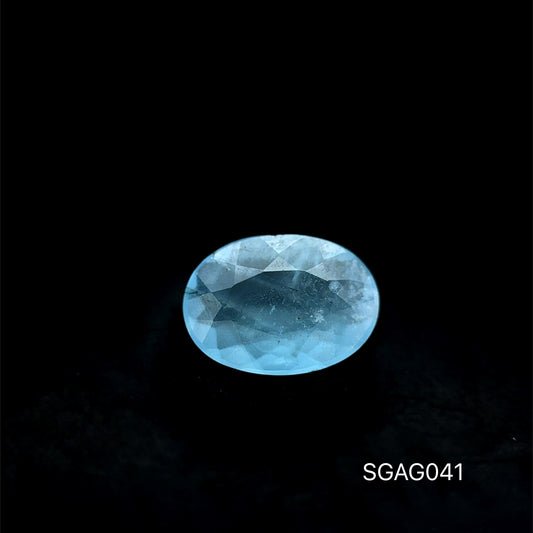 AGUAMARINA 0.95 CTS 6.37 X 8.74 X 2.73 MM