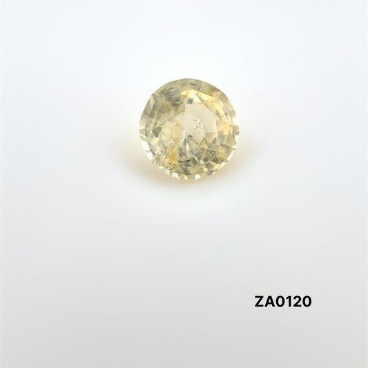 ZAFIRO AMARILLO CORTE REDONDO 1.470 CTS 6.76 X 4.11 MM