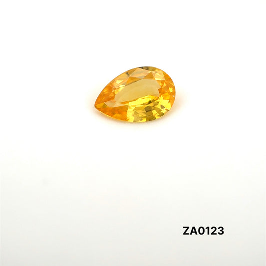 ZAFIRO AMARILLO CORTE PERA 0.945 CTS 8.14 X 5.57 X 2.82 MM