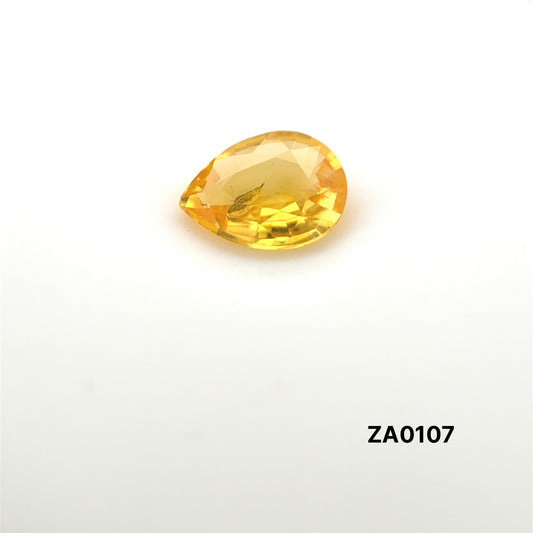 ZAFIRO AMARILLO CORTE PERA 1.385 CTS 8.46 X 6.25 X 3.04 MM