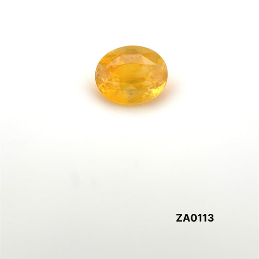 ZAFIRO AMARILLO CORTE OVAL 1.885 CTS 7.75 X 6.31 X 4.49 MM