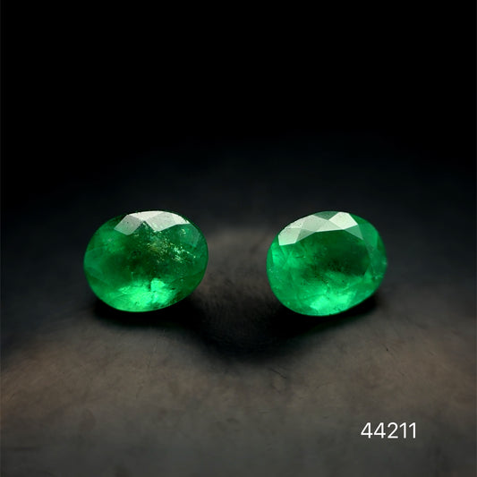 PAR ESMERALDA CDTEC OVAL 2.02 CTS 7.15 X 5.98 MM