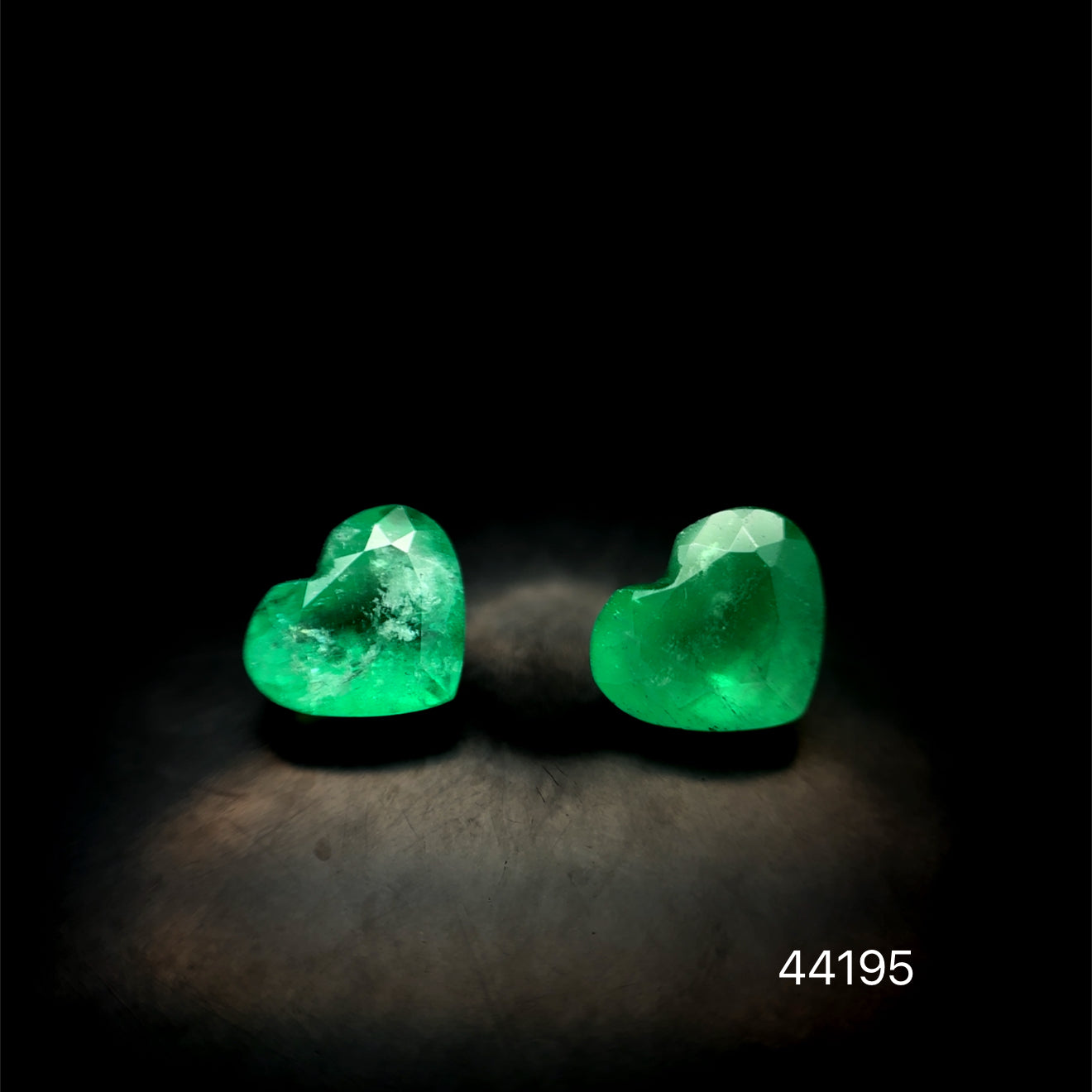 PAR ESMERALDAS CDTEC CORAZON 6.43 CTS