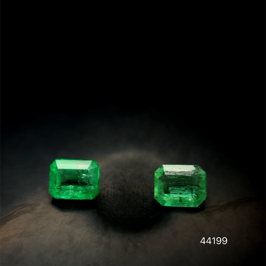 PAR ESMERALDAS  CDTEC 0.82 CTS 5.10 X 4.13 MM